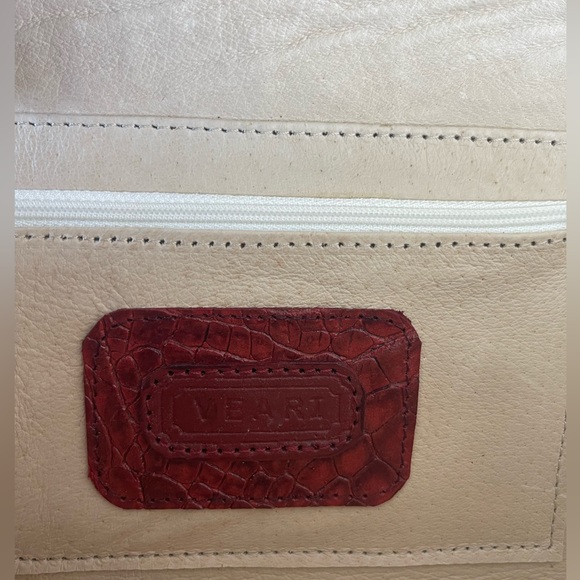 Crocodile skin cognac clutch - Picture 2 of 8